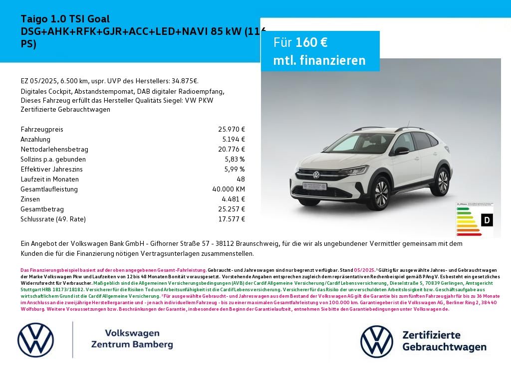 Volkswagen Taigo 2025