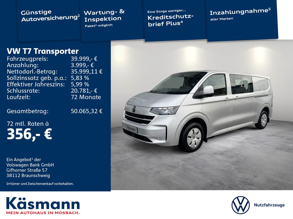 Volkswagen T7 Transporter 2026