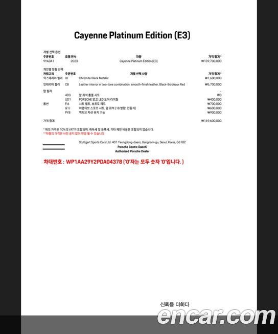 Porsche Cayenne 2023