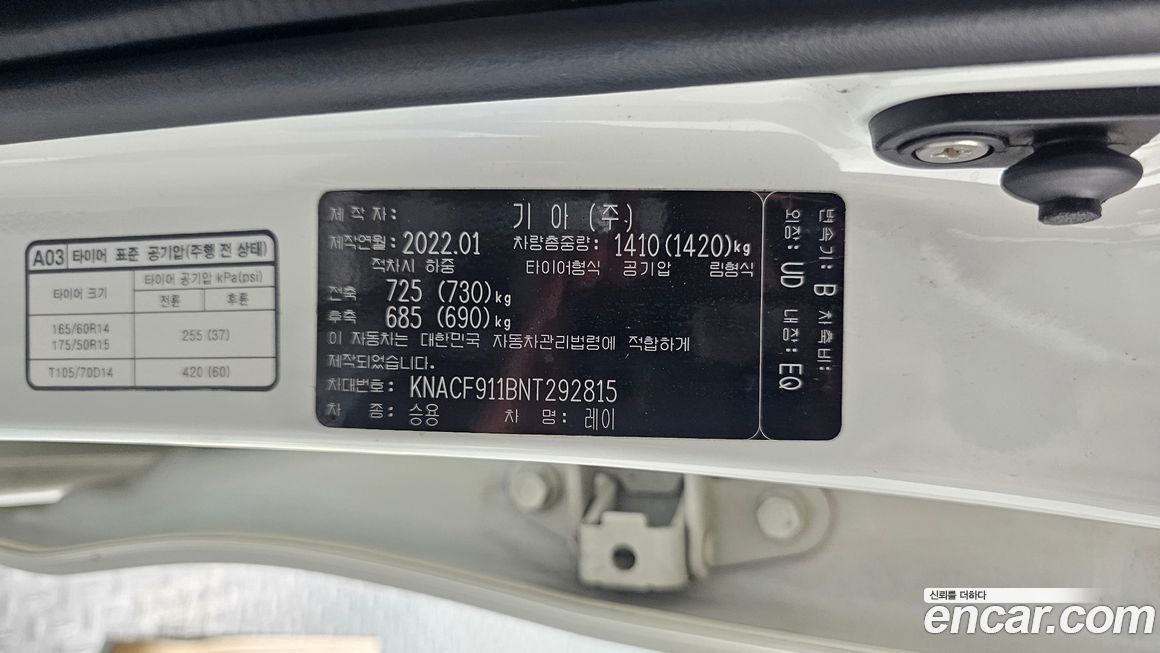 Kia RAY 2022