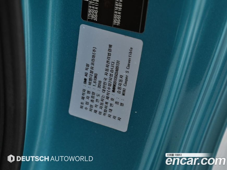 Mini Cooper Convertible 2016