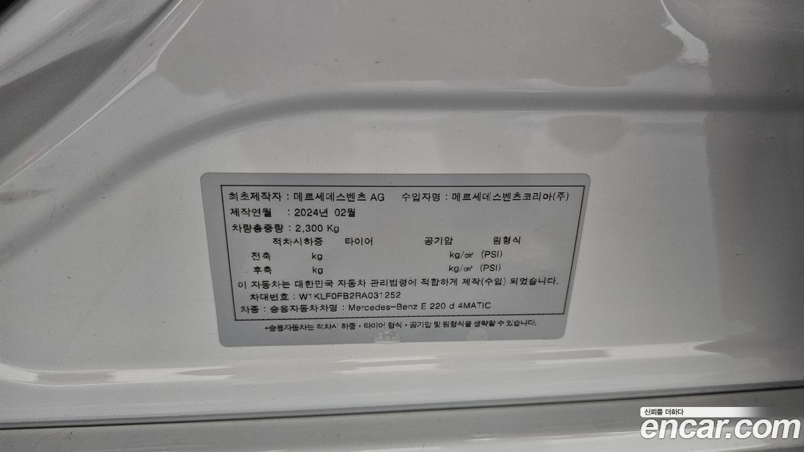 Mercedes-Benz E-Class 2024