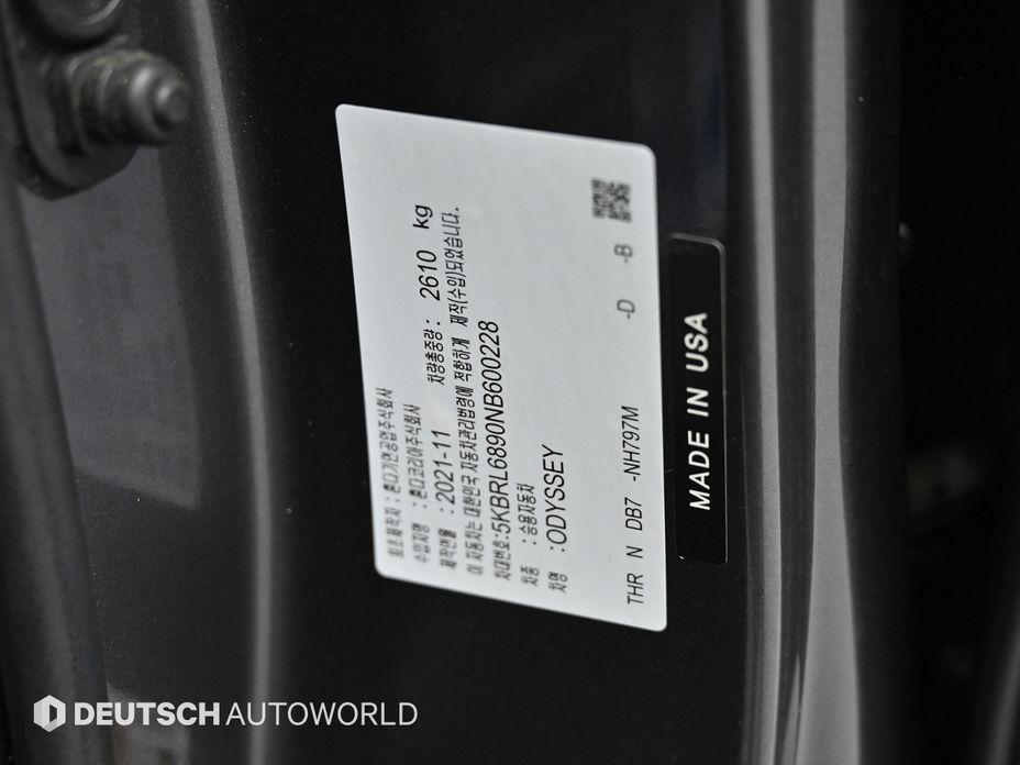 Honda Odyssey 2022