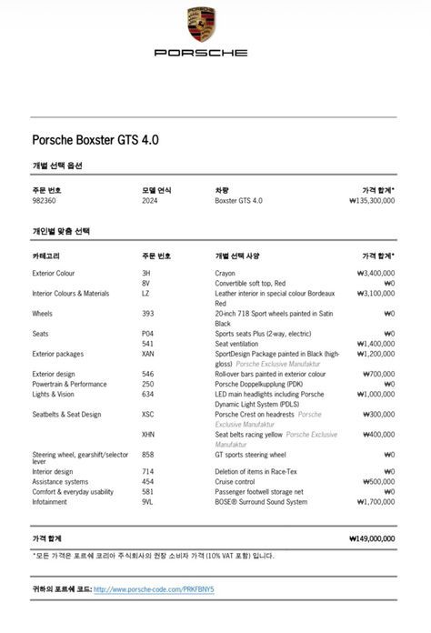 Porsche 718 2024