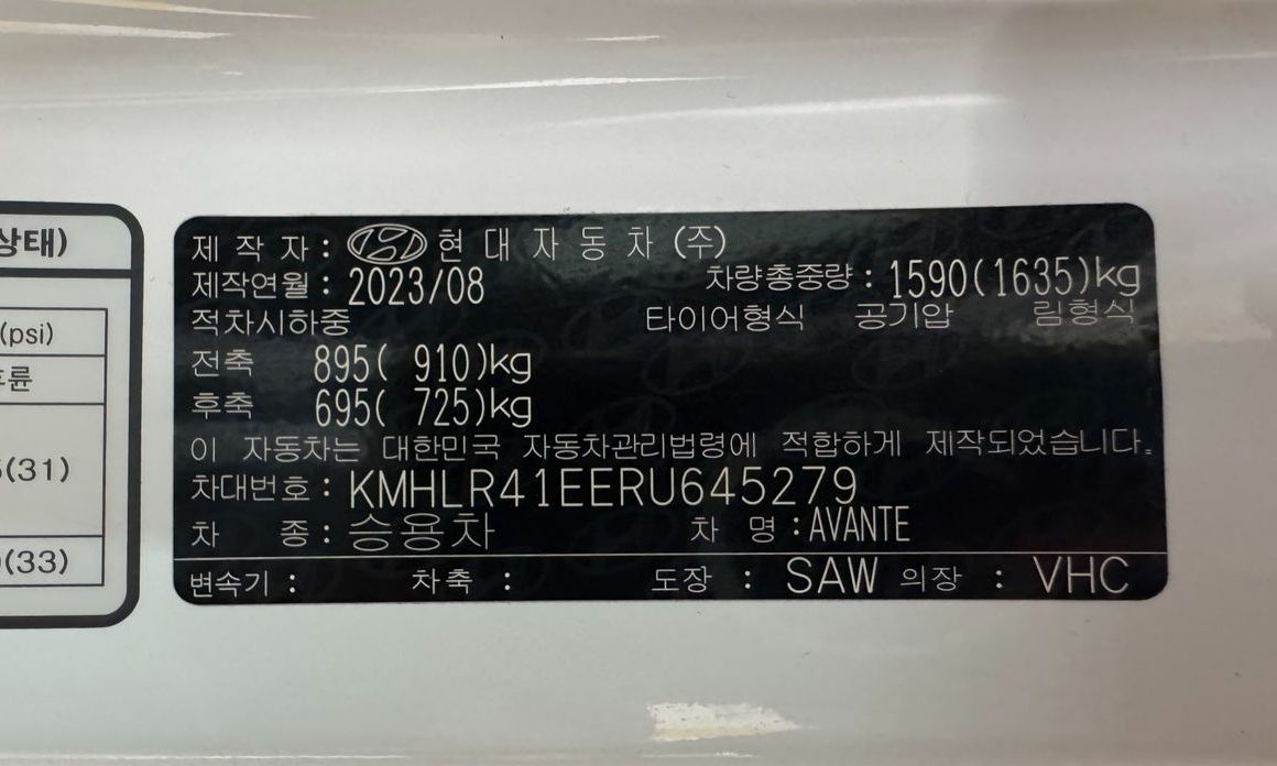 Hyundai AVANTE 2024