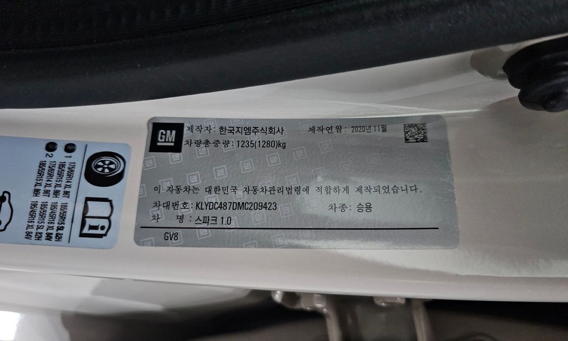ChevroletGMDaewoo Spark 2021