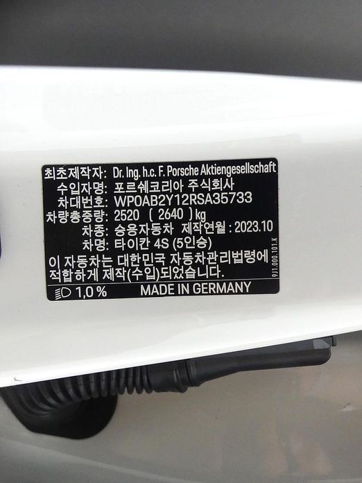 Porsche Taycan 2024
